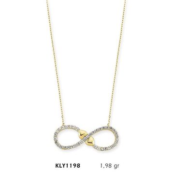 Harem Altın KLY1198 14 Ayar Altın Sonsuz Kalp Kolye