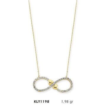Harem Altın KLY1198 14 Ayar Altın Sonsuz Kalp Kolye