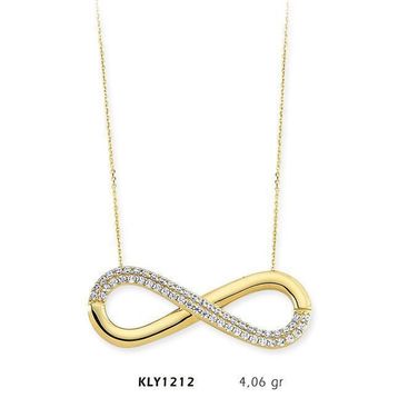 Harem Altın KLY1212 14 Ayar Altın Sonsuzluk Kolye