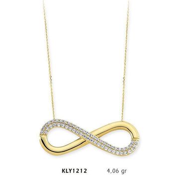 Harem Altın KLY1212 14 Ayar Altın Sonsuzluk Kolye