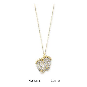 Harem Altın KLY1215 14 Ayar Altın Bebek Ayağı Kolye