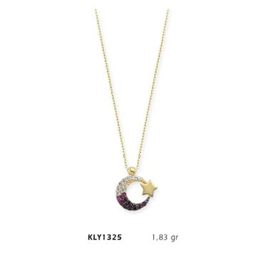 Harem Altın KLY1325 14 Ayar Altın Renkli Ayyıldız Kolye