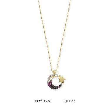 Harem Altın KLY1325 14 Ayar Altın Renkli Ayyıldız Kolye