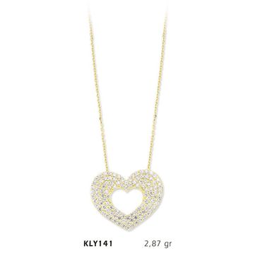 Harem Altın KLY141 14 Ayar Altın Kalp Kolye