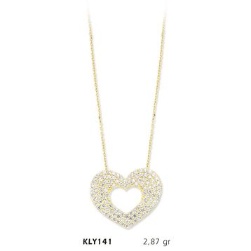 Harem Altın KLY141 14 Ayar Altın Kalp Kolye