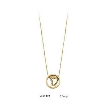 Harem Altın KLY1528 14 Ayar Altın Kalp Alyans Kolye