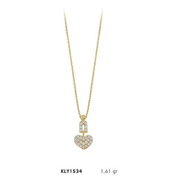 Harem Altın KLY1534 14 Ayar Altın Kalp Kolye