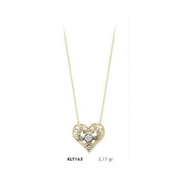 Harem Altın KLY163 14 Ayar Altın Kalp Kolye