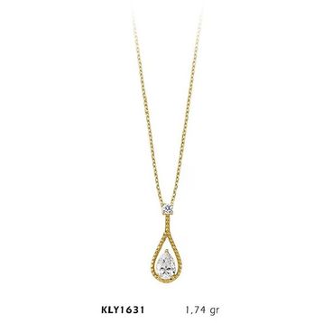 Harem Altın KLY1631 14 Ayar Altın Damla Model Kolye