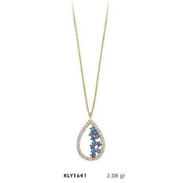 Harem Altın KLY1641 14 Ayar Altın Damla Model Kadın Kolye