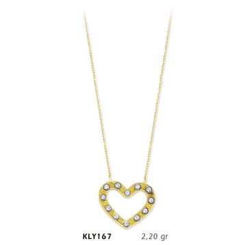 Harem Altın KLY167 14 Ayar Altın Kalp Kolye