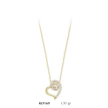 Harem Altın KLY169 14 Ayar Altın Kalp Kolye