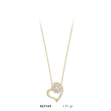 Harem Altın KLY169 14 Ayar Altın Kalp Kolye