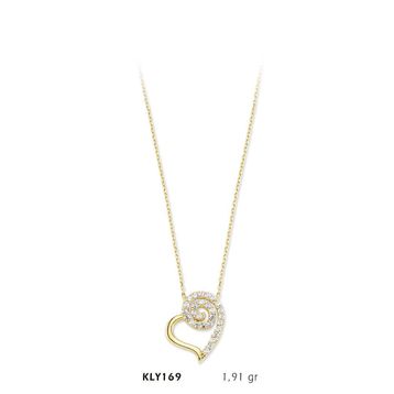 Harem Altın KLY169 14 Ayar Altın Kalp Kolye