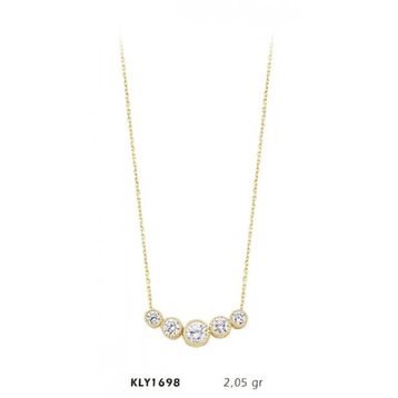 Harem Altın KLY1698 14 Ayar Beştaş Kolye