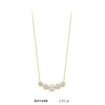 Harem Altın KLY1698 14 Ayar Beştaş Kolye