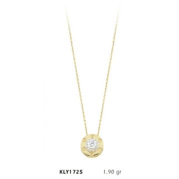 Harem Altın KLY1725 14 Ayar Tektaş Kolye
