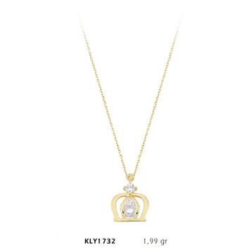 Harem Altın KLY1732 14 Ayar Tektaş Kavuk Kolye