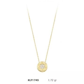 Harem Altın KLY1745 14 Ayar Halkalı Taş Altın Kolye