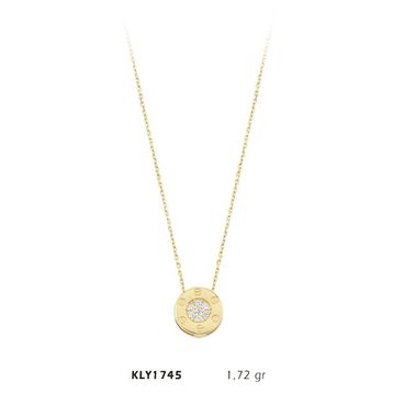 Harem Altın KLY1745 14 Ayar Halkalı Taş Altın Kolye