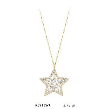 Harem Altın KLY1767 1 4 Ayar Altın Yıldız Kolye
