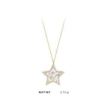 Harem Altın KLY1767 1 4 Ayar Altın Yıldız Kolye