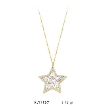 Harem Altın KLY1767 1 4 Ayar Altın Yıldız Kolye