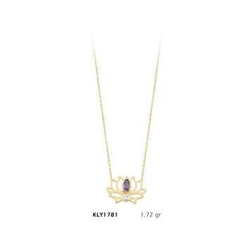 Harem Altın KLY1781 14 Ayar Altın Nilüfer Kolye