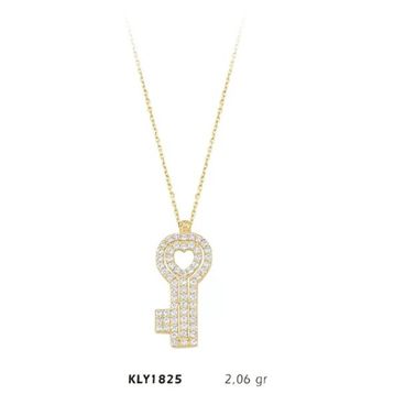 Harem Altın KLY1825 14 Ayar Altın Kalpli Anahtar Kolye