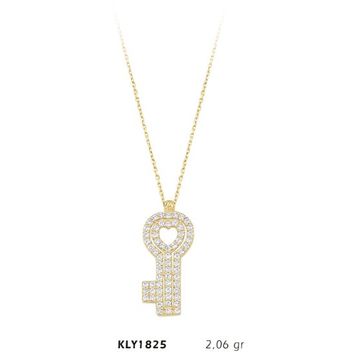 Harem Altın KLY1825 14 Ayar Altın Kalpli Anahtar Kolye