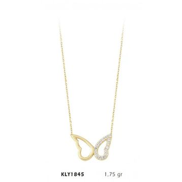 Harem Altın KLY1845 14 Ayar Altın Kelebek Kanadı Kolye