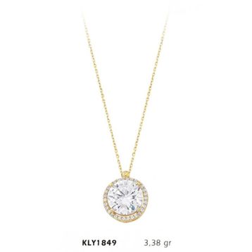 Harem Altın KLY1849 14 Ayar Altın Tektaş Kolye