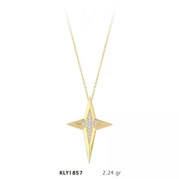 Harem Altın KLY1857 14 Ayar Altın Kutup Yıldızı Kolye