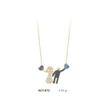 Harem Altın KLY1873 14 Ayar Altın Gelin Damat Kolye