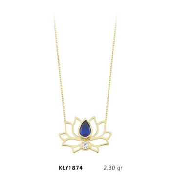 Harem Altın KLY1874 14 Ayar Nilüfer Kolye