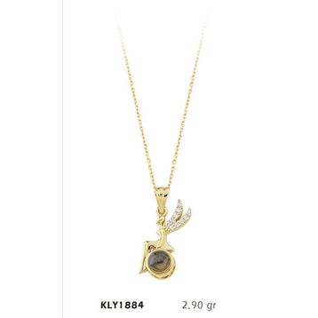 Harem Altın KLY1884 14 Ayar Altın Seni Seviyorum Melek Kolye