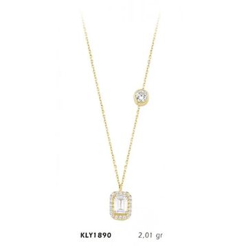 Harem Altın KLY1890 14 Ayar Altın Taşlı Baget Kolye