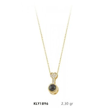 Harem Altın KLY1896 14 Ayar Altın Seni Seviyorum Taşlı Anahtar Kolye