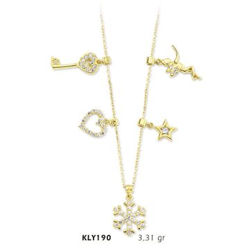 Harem Altın KLY190 14 Ayar Altın Şans Kolyesi