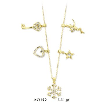 Harem Altın KLY190 14 Ayar Altın Şans Kolyesi