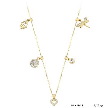 Harem Altın KLY1911 14 Ayar Altın Şans Kolyesi