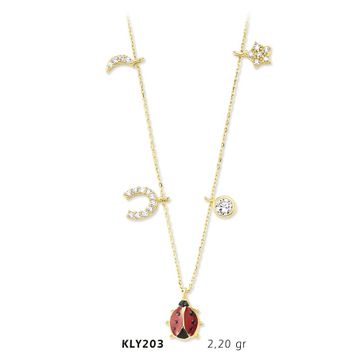 Harem Altın KLY203 14 Ayar Altın Şans Kolyesi