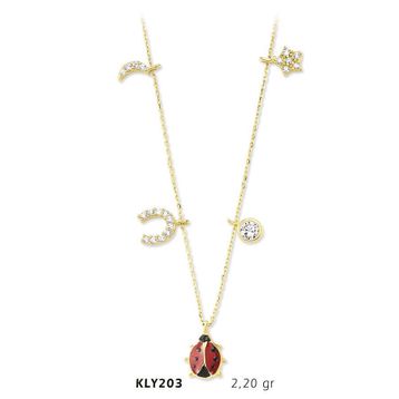 Harem Altın KLY203 14 Ayar Altın Şans Kolyesi