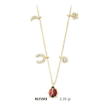 Harem Altın KLY203 14 Ayar Altın Şans Kolyesi
