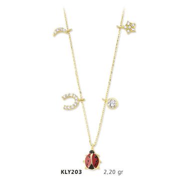Harem Altın KLY203 14 Ayar Altın Şans Kolyesi