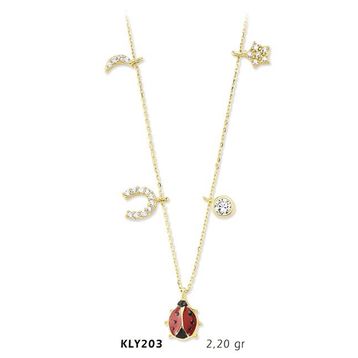 Harem Altın KLY203 14 Ayar Altın Şans Kolyesi