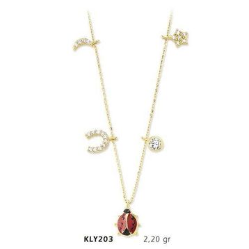 Harem Altın KLY203 14 Ayar Altın Şans Kolyesi