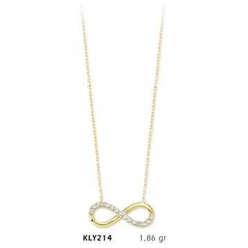 Harem Altın KLY214 14 Ayar Altın Sonsuzluk Kolye