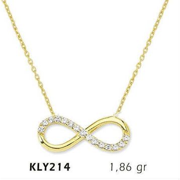Harem Altın KLY214 14 Ayar Altın Sonsuzluk Kolye