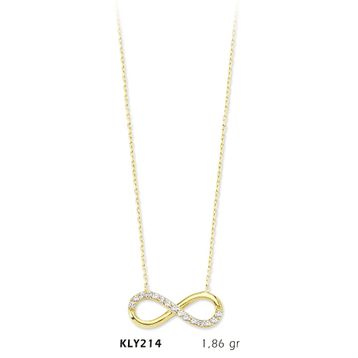 Harem Altın KLY214 14 Ayar Altın Sonsuzluk Kolye
